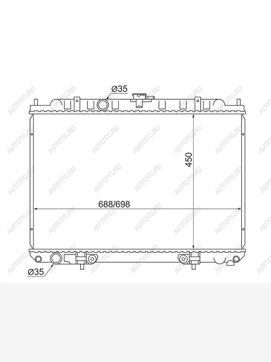 Радиатор SAT Nissan X-trail 1 T30 дорестайлинг (2000-2003)  в Керчи Республика Крым