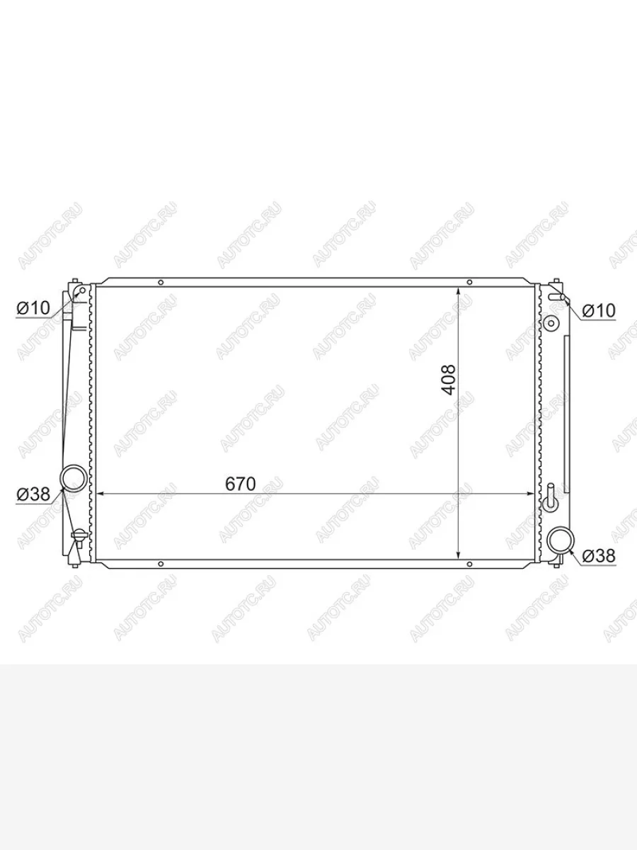 Радиатор SAT Toyota RAV4 XA40 5 дв. дорестайлинг (2012-2015)  с доставкой в г. Керчь