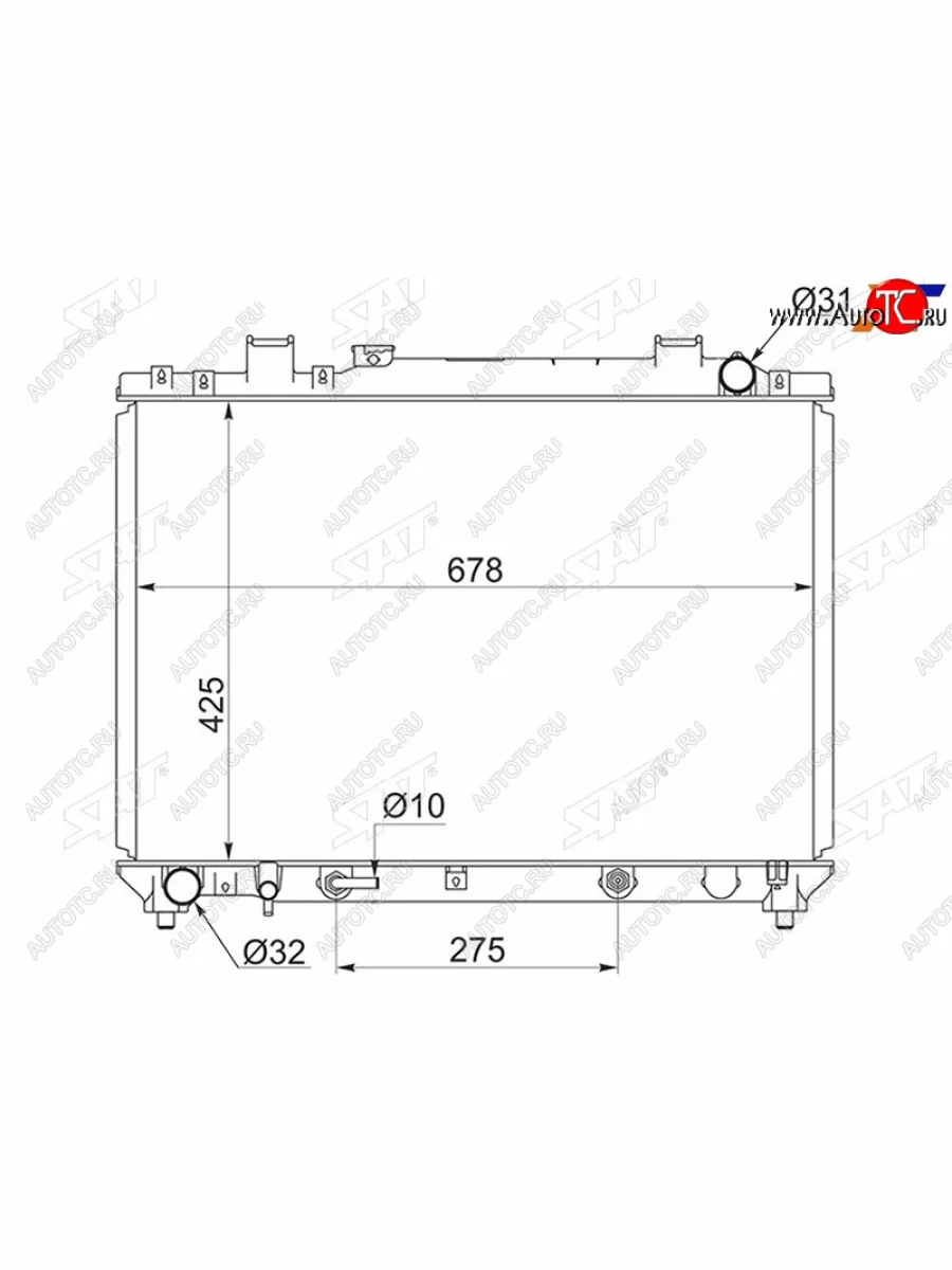 Радиатор SAT  Toyota ToyoAce (2002-2007) XZU, KDY  в Керчи Республика Крым