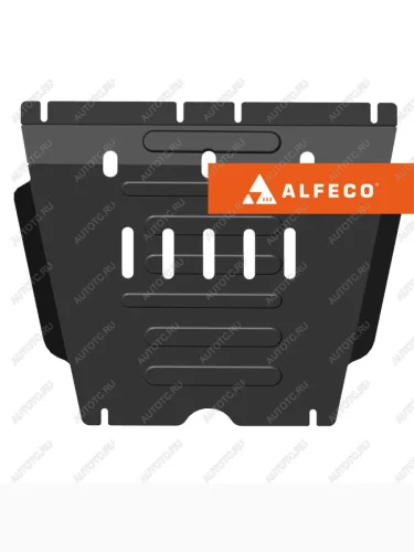 Защита КПП (V-2,0 MT 4WD) ALFECO (алюминий 4 мм) JAC T8 Pickup Double Cab (2018-2023)