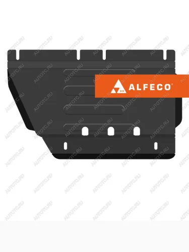 Защита РК (V-2,0 MT 4WD) ALFECO (алюминий) JAC T8 Pickup Double Cab (2018-2023)