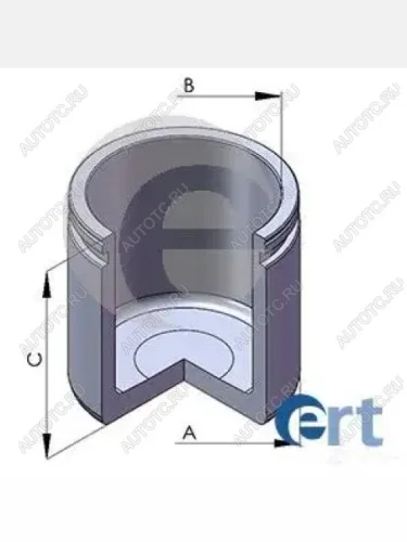 Поршень суппорта перед TOYOTA  Toyota Prius XW20 дорестайлинг (2003-2005)