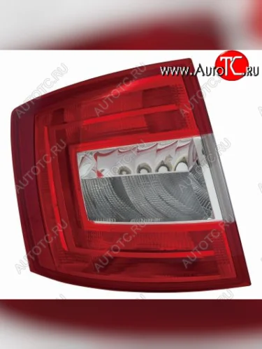 Левый фонарь DEPO Skoda Octavia A7 дорестайлинг универсал (2012-2017)