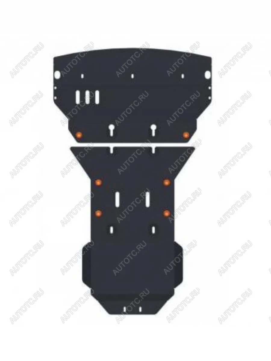 Защита картера и мкпп (2 части) (V-2,1 CDI) ALFECO Mercedes-Benz Sprinter Classic W909 микроавтобус дорестйлинг (2013-2018) (алюминий 4 мм)  в Керчи Республика Крым