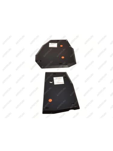 Защита топливного бака и редуктора заднего моста (3 части) (V-all) ALFECO (сталь 2 мм) Mitsubishi Outlander GF дорестайлинг (2012-2014)