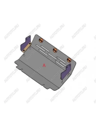 Защита радиатора (V-2,4; 3,0; 3,5 ;2,5TD ; 2,8TD) ALFECO (алюминий 4 мм) Mitsubishi Pajero 2 V30/V40 5 дв. дорестайлинг (1991-1997)