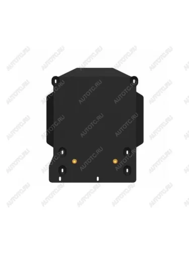 Защита КПП (V-0.7) ALFECO (алюминий 4 мм) Mitsubishi Pajero Mini H53/H58 (2008-2012)