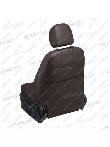 Чехлы на сиденья Экокожа (раздельн. 40/60 + вырез под подлокотник экокожа) Автопилот (шоколад) CITROEN C-crosser (2007-2012)