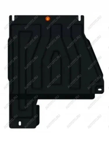 Защита РК (V-2,5; 4,0; 3,0D) ALFECO (сталь 2 мм) Nissan Pathfinder R51 рестайлинг (2009-2014)