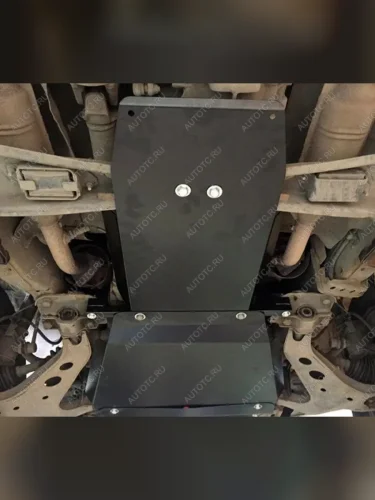 Защита картера и кпп (2 части) (V-3.3) ALFECO (алюминий) Nissan Pathfinder R50 2-ой рестайлинг (2002-2004)