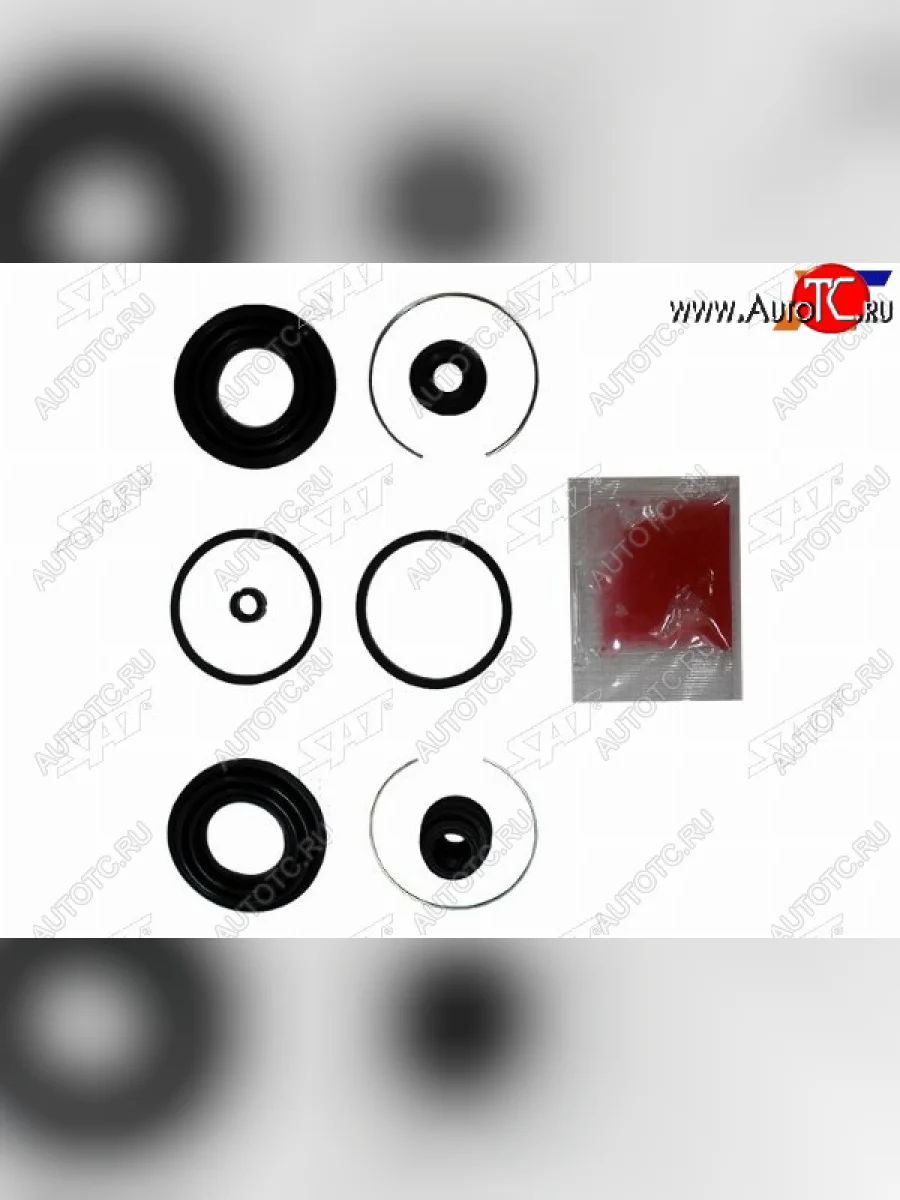 Ремкомплект суппорта перед ( 2 сальник и 2 стопорных кольца, 2 пыльн) SAT Mitsubishi Galant 8  дорестайлинг седан (1996-1998)  в Перми Пермском крае