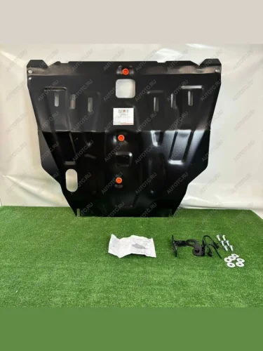 Защита картера и кпп (V-2,0; 2,5; 2,2D) ALFECO (алюминий 4 мм) Nissan X-trail 1 T30 дорестайлинг (2000-2003)