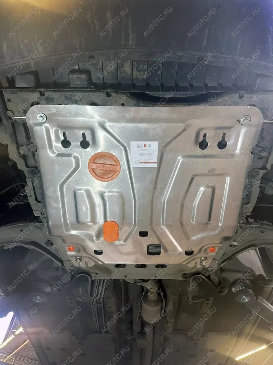 Защита картера и кпп (V-all) ALFECO Nissan X-trail 3 T32 рестайлинг (2017-2022) (алюминий 4 мм)  в Перми Пермском крае