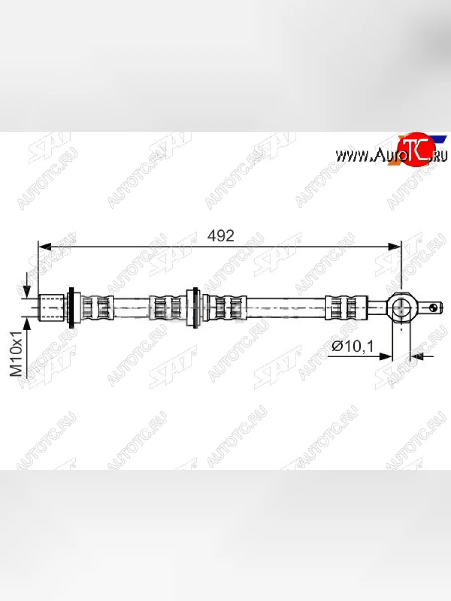 Шланг тормозной задний (Таиланд) LH=RH Toyota Corona T190 седан дорестайлинг (1992-1994)  в Самаре Самарской области