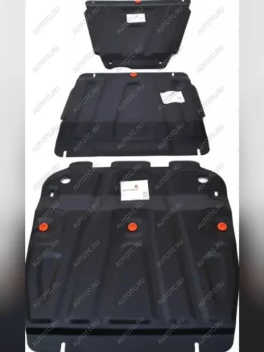 Защита картера, КПП и РК (3 части) (V-all) ALFECO (алюминий 4 мм) Suzuki Grand Vitara JT 3 двери 2-ой рестайлинг (2012-2016)