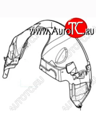 Левый подкрылок передний BODYPARTS Land Rover Freelander 1 (1997-2006)