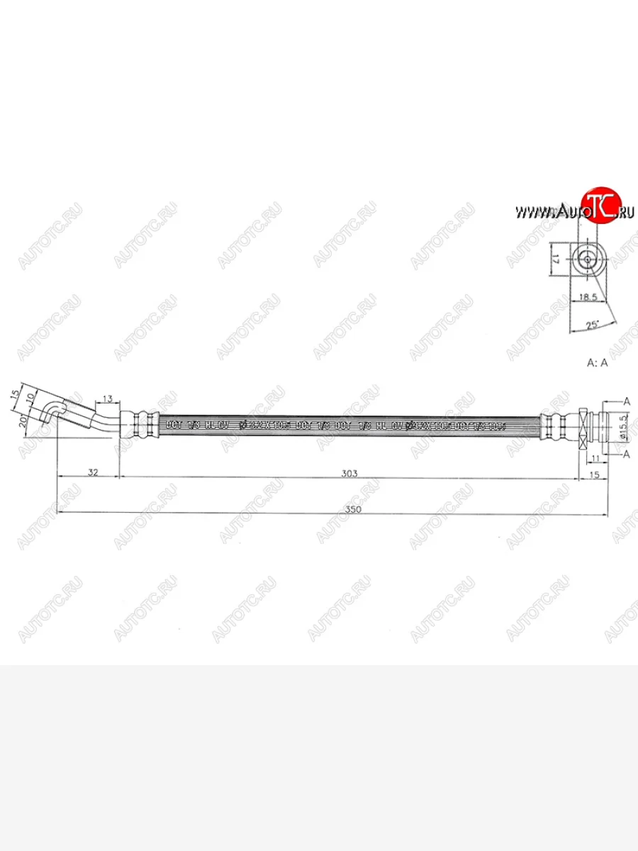 Шланг тормозной задний LH SAT Hyundai IX35 LM дорестайлинг (2009-2013)  в Керчи Республика Крым