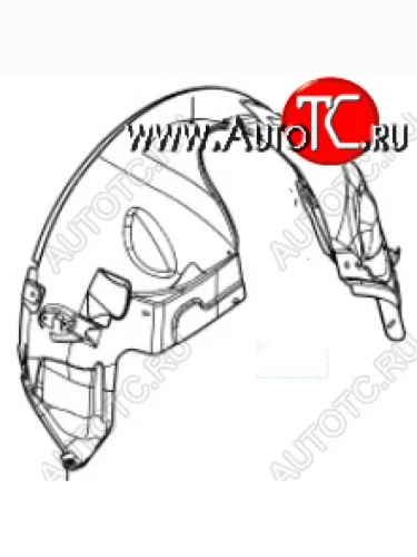 Правый подкрылок передний BODYPARTS Land Rover Freelander L359 дорестайлинг (2006-2010)