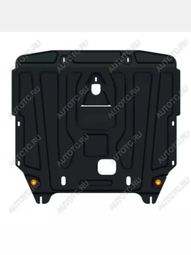 Защита кпп (V-all) (Offroad) ALFECO (сталь 2 мм) Toyota Hilux AN120 дорестайлинг (2016-2020)