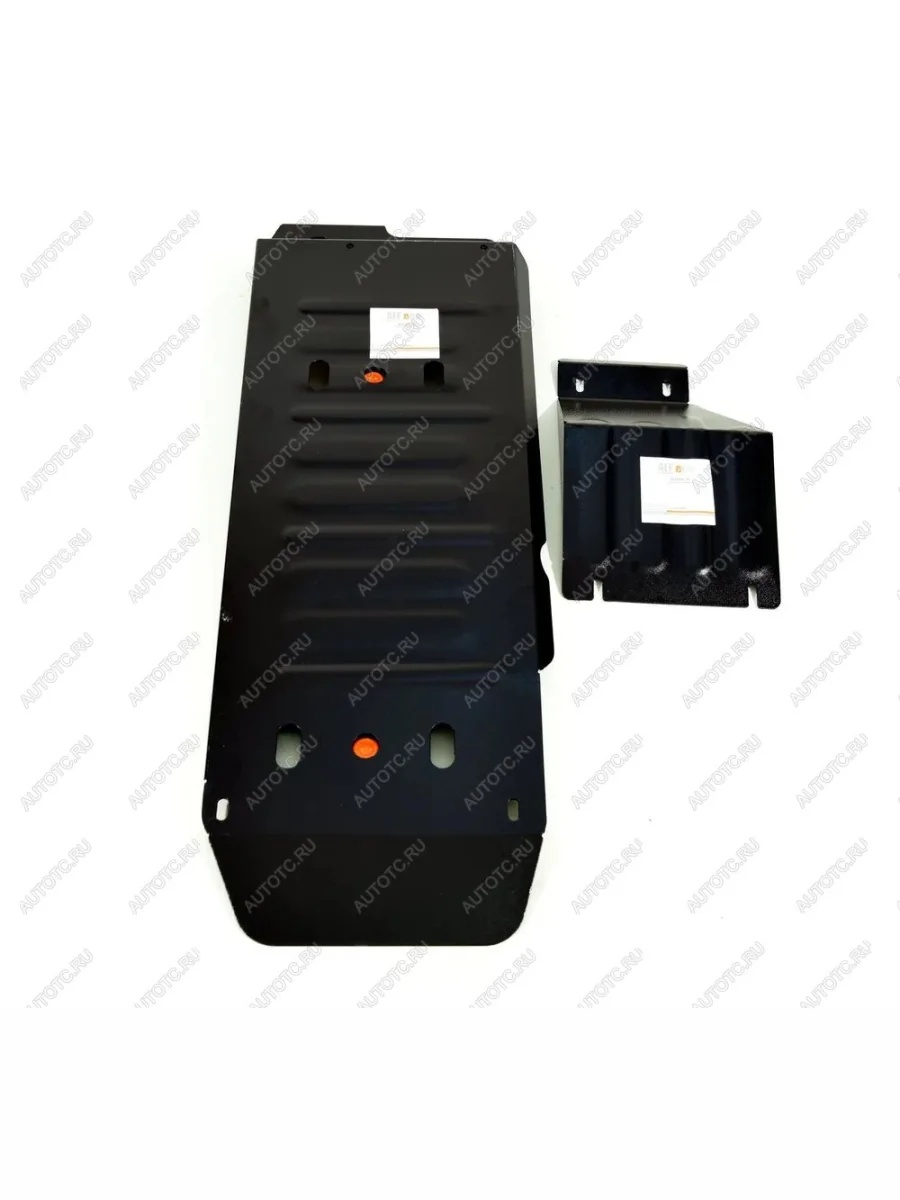 Защита топливного бака (2 части) (V-2,0 MT 4WD) ALFECO JAC T8 Pickup Double Cab (2018-2023) (алюминий 4 мм)  в Керчи Республика Крым