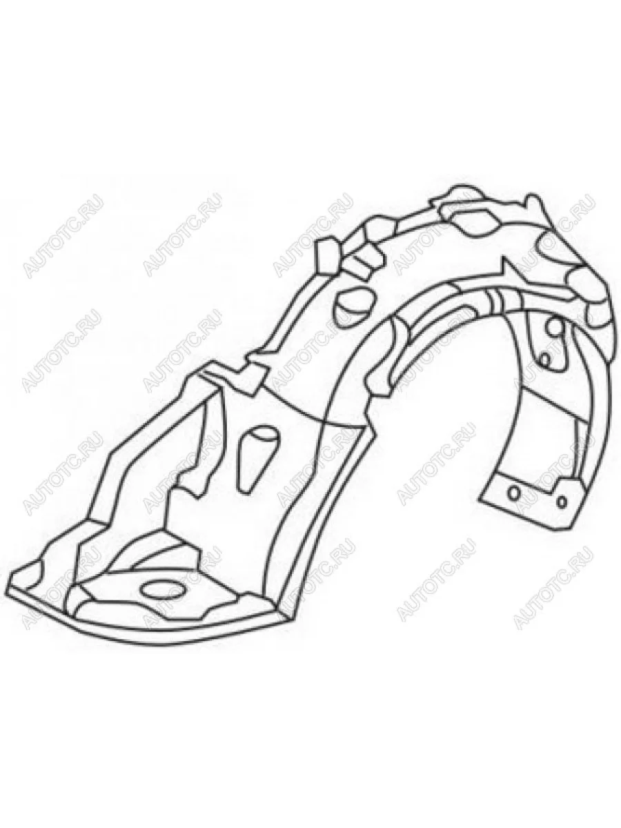 Правый подкрылок передний TYG Honda Civic EJ,EK,EM седан дорестайлинг (1995-1998)  в Самаре Самарской области