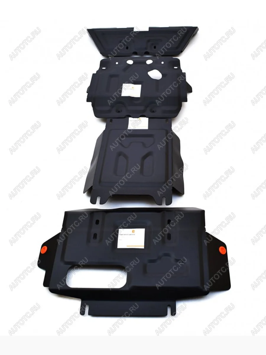 Защита рулевых тяг, картера, кпп и раздатки (4 части) (V-all) ALFECO Toyota Land Cruiser Prado J150 дорестайлинг (2009-2013) (алюминий)  в Керчи Республика Крым