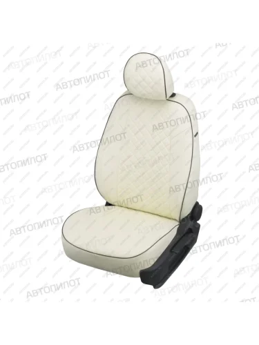 Чехлы на сиденья Ромб (к. Comfort Luxe экокожа) Автопилот (белый) Уаз Патриот 3163 5 дв. 2-ой рестайлинг (2017-2025)
