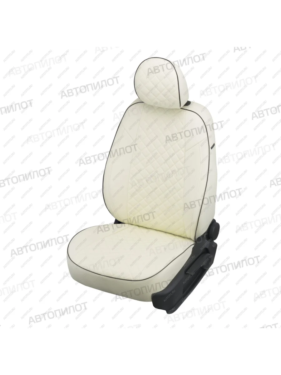 Чехлы на сиденья Ромб (к. Comfort Luxe экокожа) Автопилот Уаз Патриот 3163 5 дв. 2-ой рестайлинг (2017-2025) (белый)  в Керчи Республика Крым