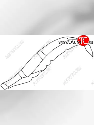 Левый подкрылок передний TYG Mitsubishi Pajero Sport PA дорестайлинг (1996-2004)