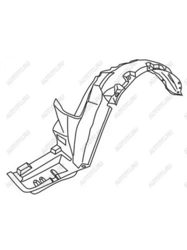 Левый подкрылок передний TYG Honda Accord 5 CD седан рестайлинг (1995-1997)