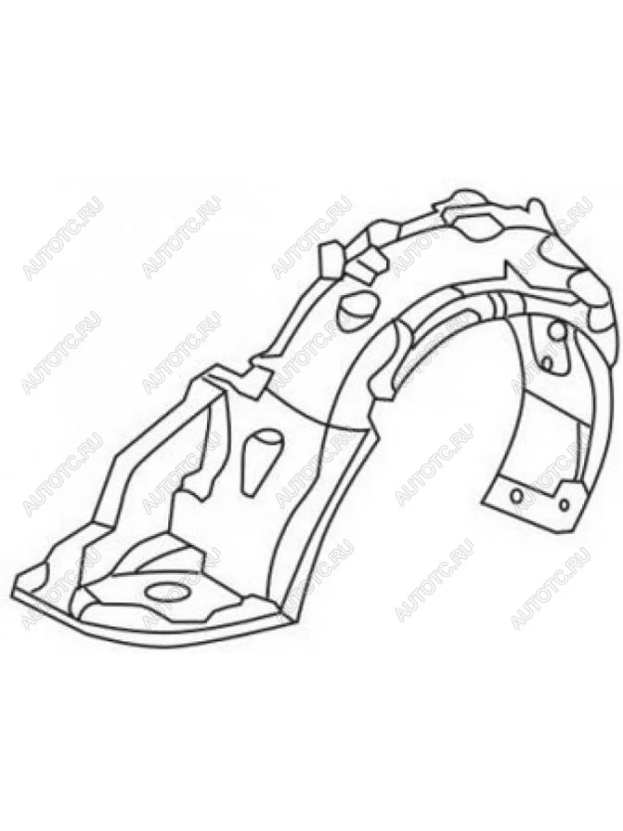 Левый подкрылок передний TYG Honda Civic EJ,EK,EM седан дорестайлинг (1995-1998)  в Воронеже Воронежской области