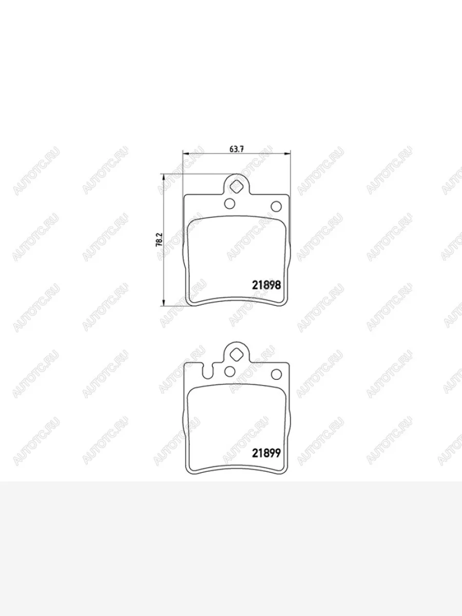 Колодки тормозные задние BAIKOR Mercedes-Benz E-Class W210 дорестайлинг универсал (1996-1999)  в Перми Пермском крае