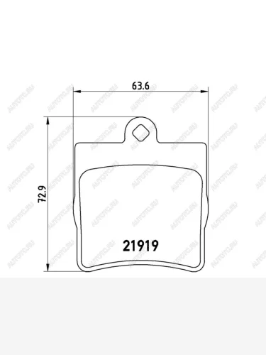 Колодки тормозные задние BAIKOR Mercedes-Benz C-Class W203 дорестайлинг седан (2000-2004)