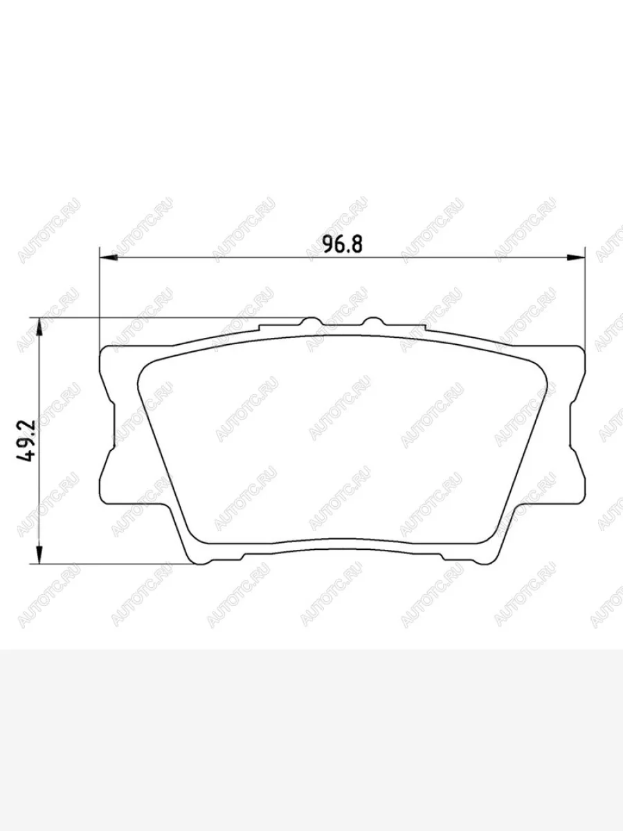 Колодки тормозные задние BAIKOR Toyota Camry XV40 рестайлинг (2009-2011)  с доставкой в г. Керчь