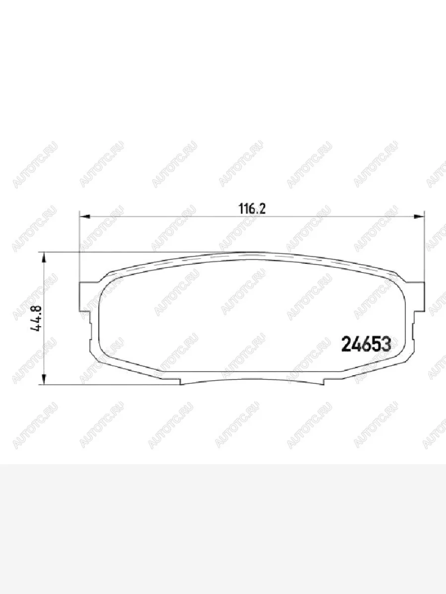 Колодки тормозные задние BAIKOR Lexus LX570 J200 2-ой рестайлинг (2015-2022)  в Перми Пермском крае