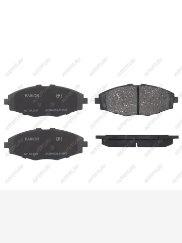 Колодки тормозные перед (диски 236mm) BAIKOR Daewoo Nexia рестайлинг (2008-2015)
