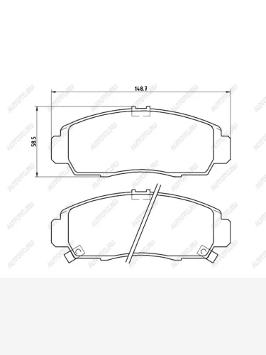 Колодки тормозные перед BREMBO Honda Accord 8 CU седан дорестайлинг (2008-2011)