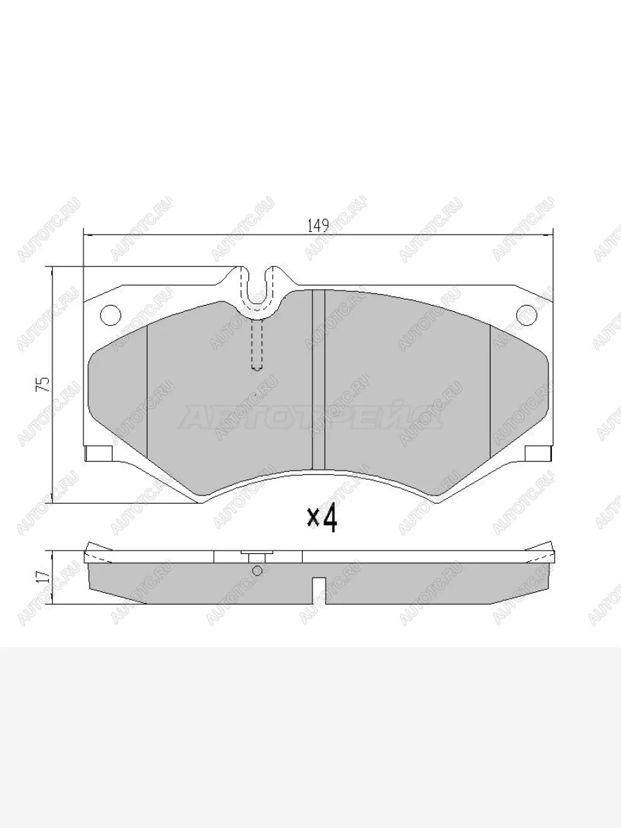 Колодки тормозные перед BREMBO Mercedes-Benz G class W463 5 дв. 1-ый рестайлинг (1994-1998)  в Керчи Республика Крым