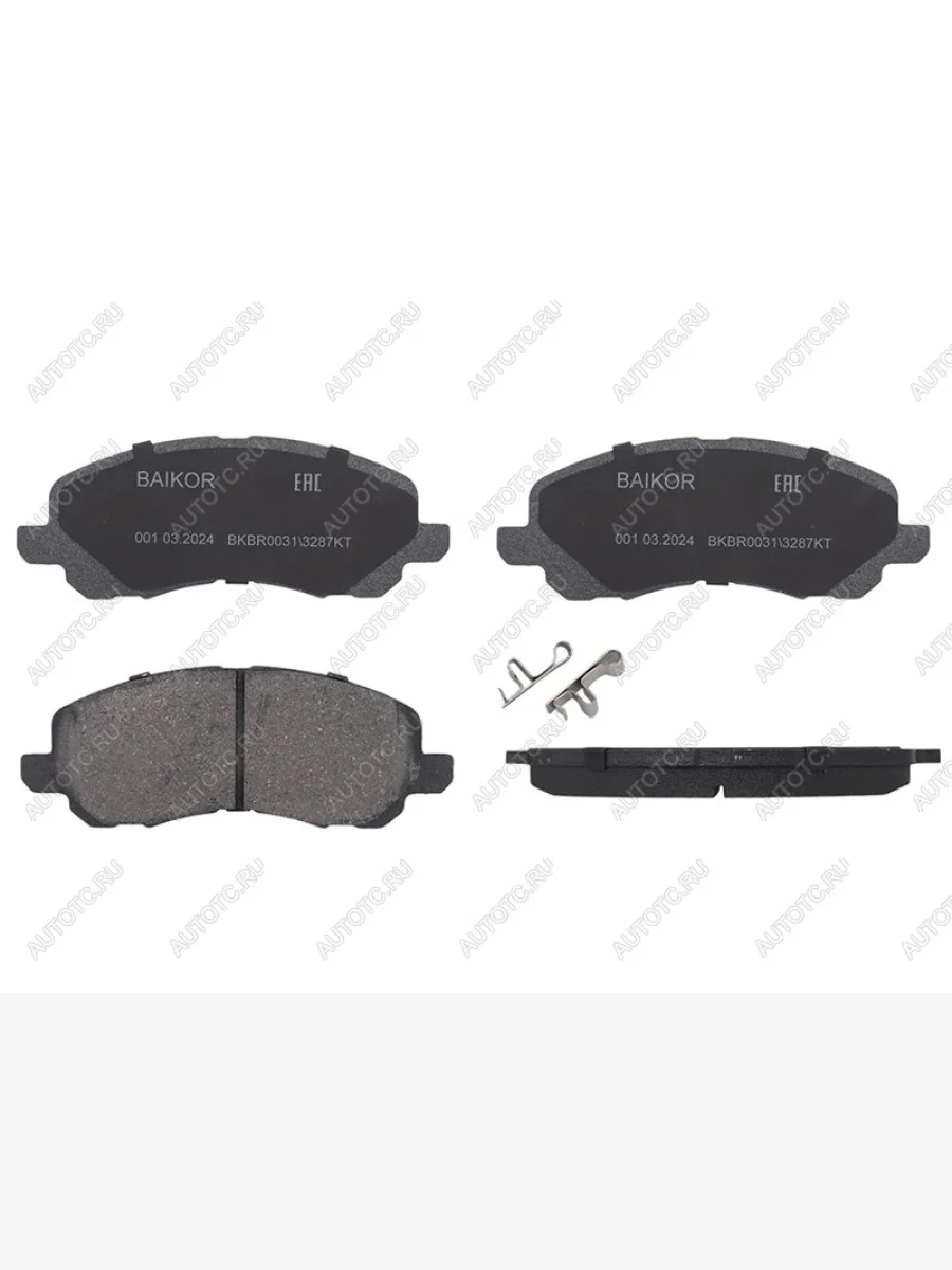 Колодки тормозные перед BAIKOR Mitsubishi Lancer 9 CS универсал 1-ый рестайлинг (2003-2005)  в Перми Пермском крае
