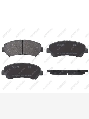 Колодки тормозные перед BAIKOR Nissan Qashqai +2 1 J10 дорестайлинг (2008-2010)