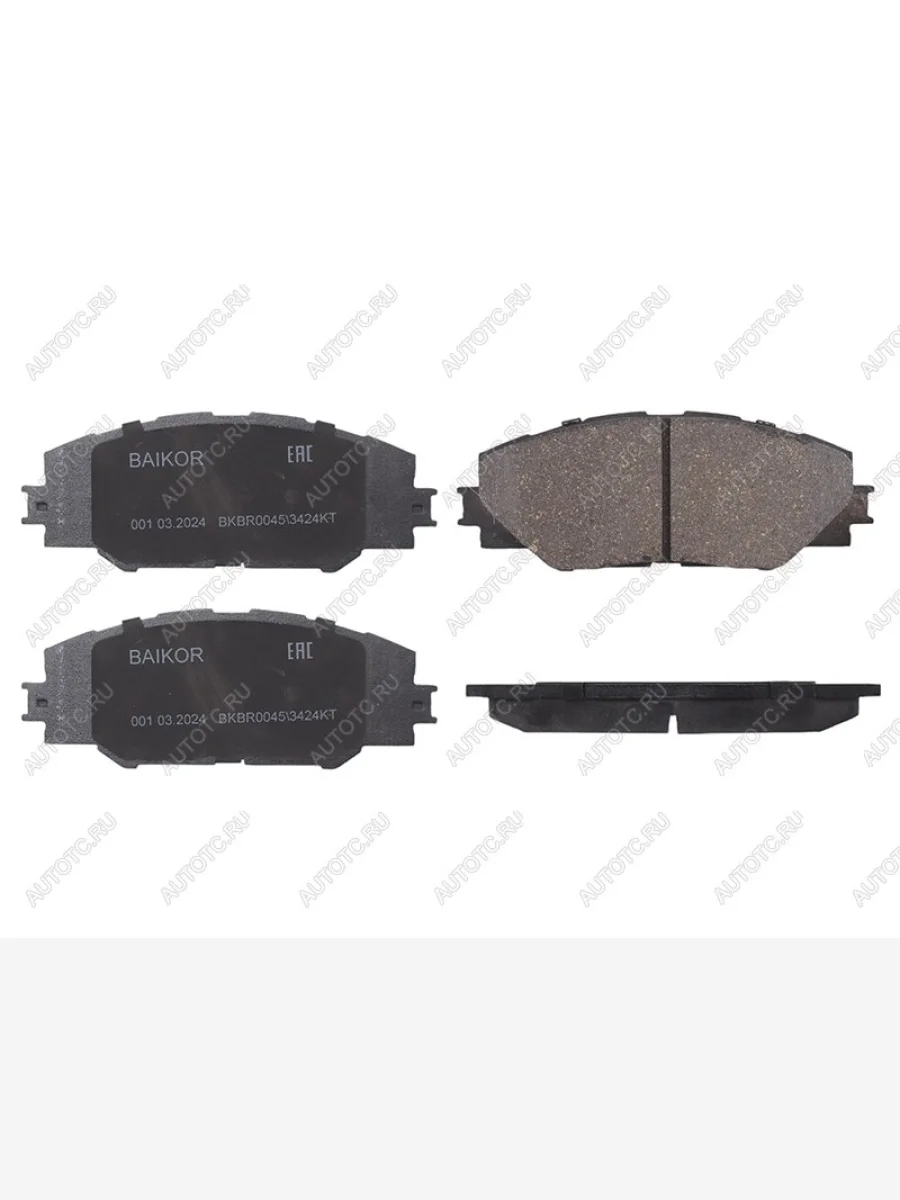 Колодки тормозные передние BAIKOR Toyota RAV4 XA30 5 дв. удлиненный 2-ой рестайлинг (2010-2013)  с доставкой в г. Керчь