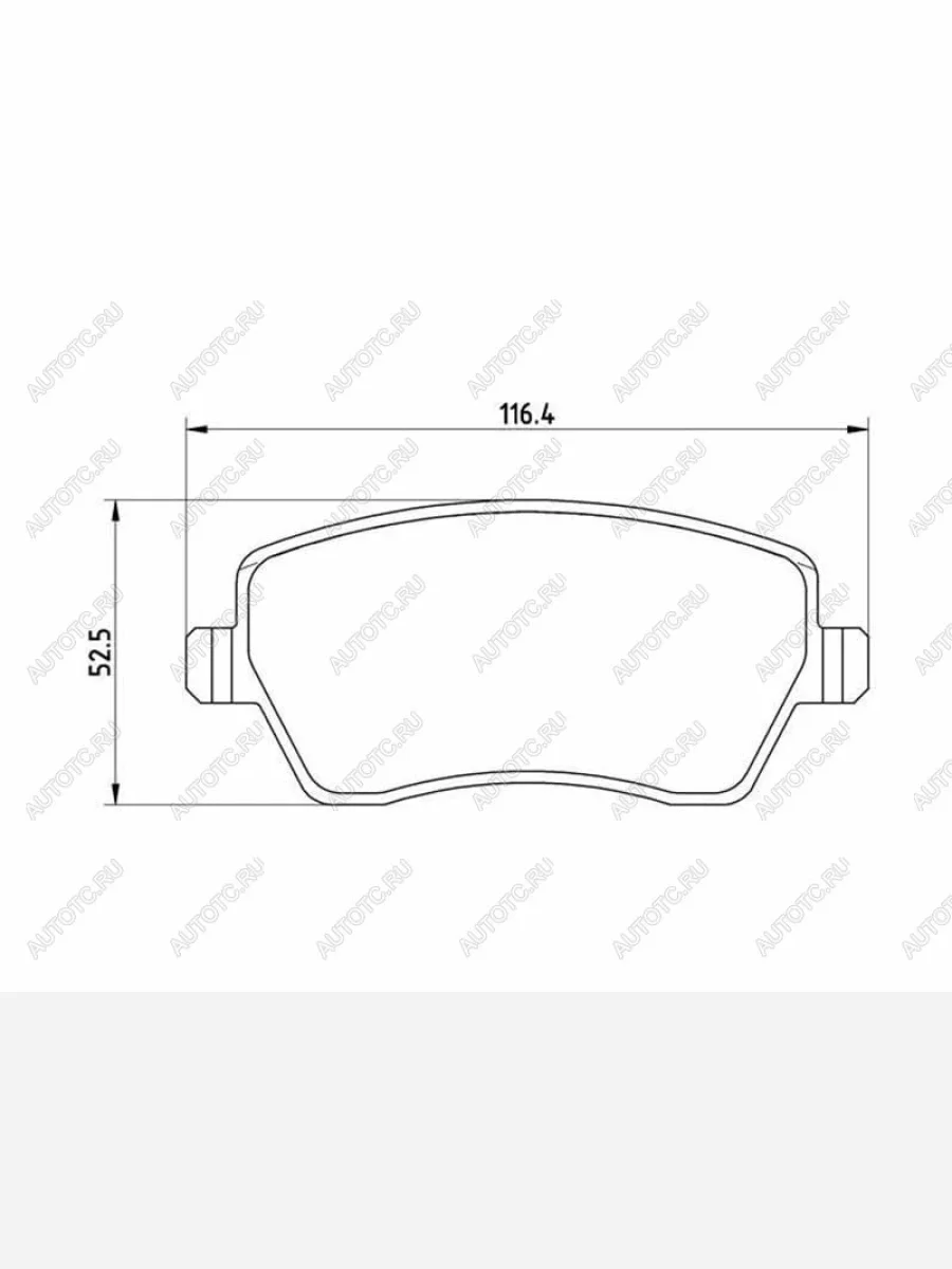 Колодки тормозные передние BREMBO Лада ВАЗ Ларгус дорестайлинг R90 (2012-2021)  в Самаре Самарской области