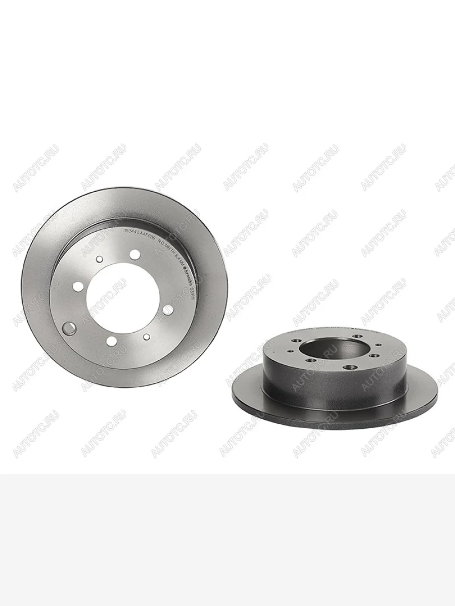 Диск тормозной задний Ø262 BREMBO Mitsubishi Lancer 9 CS седан 2-ой рестайлинг (2005-2009)  в Керчи Республика Крым