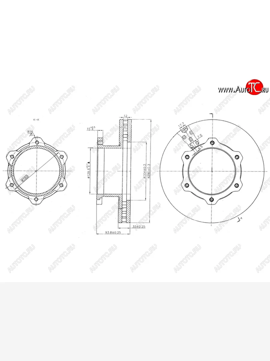 Диск тормозной передний Ø290 SAT ГАЗ ГАЗель Next A62,А65 автобус (2016-2025)  в Перми Пермском крае