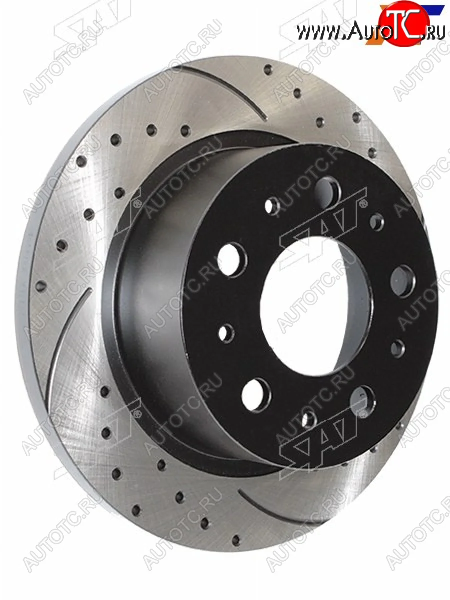 Диск тормозной задний перфорированный Ø299mm (R16) SAT  Fiat Ducato 250 (2006-2014)  в Самаре Самарской области