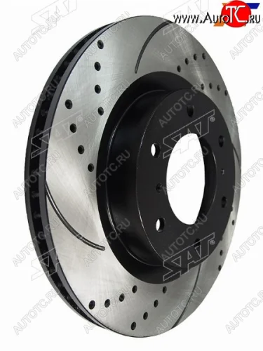Диски тормозные передние перфорированный Ø332 SAT Mitsubishi Pajero 4 V90 2-ой рестайлинг (2014-2020)