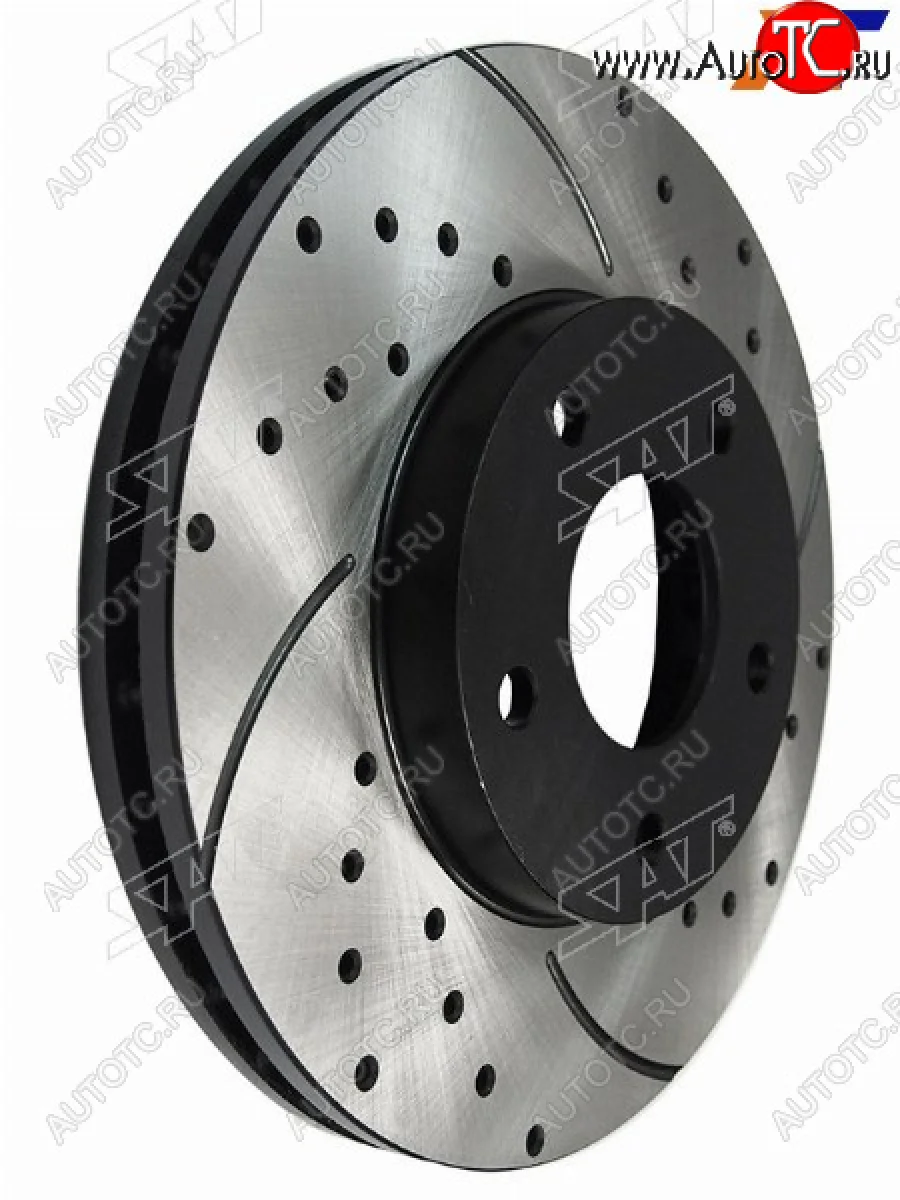 Диски тормозные передние перфорированный Ø280mm SAT Nissan X-trail 2 T31 дорестайлинг (2007-2011)  в Керчи Республика Крым