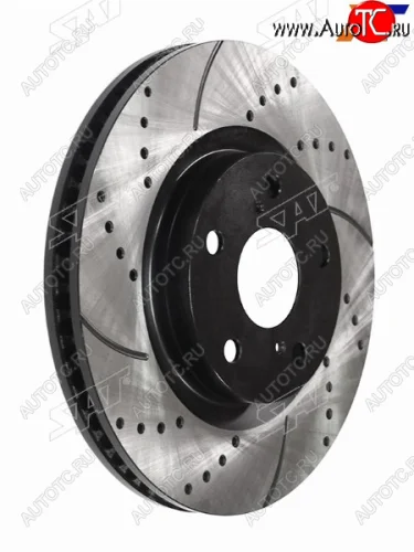 Диски тормозные передние перфорированный Ø296mm SAT Toyota Camry XV40 рестайлинг (2009-2011)