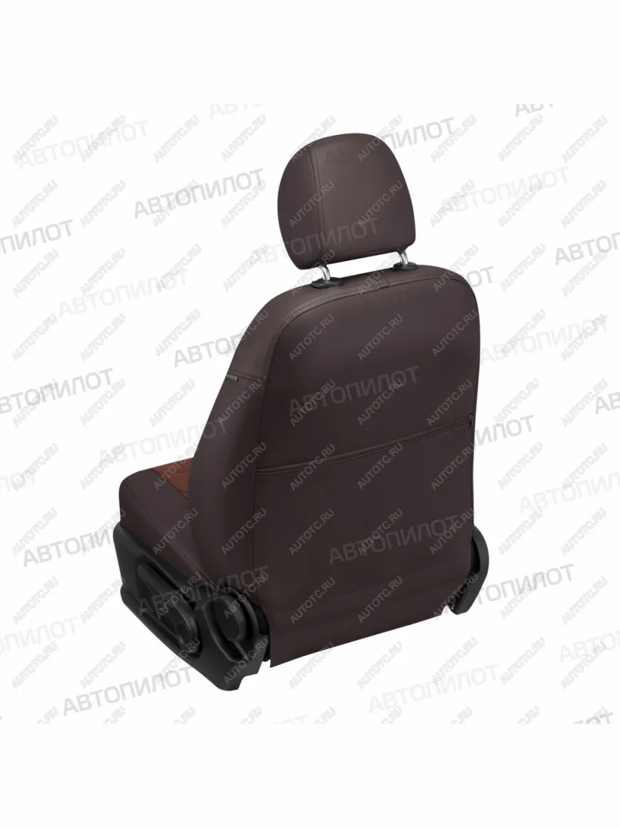 Чехлы на сиденья Алькантара (раздел. 40/60 экокожа) Автопилот Renault Fluence дорестайлинг (2010-2012) (шоколад)  с доставкой в г. Керчь