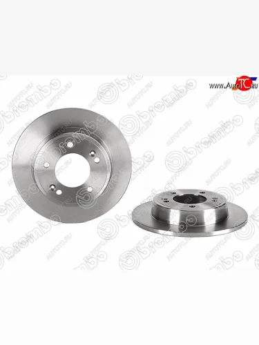 Диск тормозной задний Ø262mm BREMBO KIA Cerato 3 YD рестайлинг седан (2016-2019)